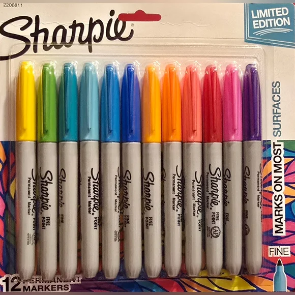 12 Pack Sharpie Limited Edition Fine Markers Set - Picture 3 of 4